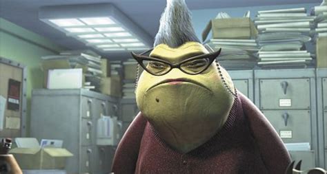 secretary in monsters inc|Roz's Office .